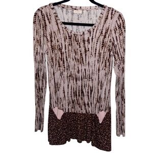 Logo Top Womens XS Forest Fairy Grunge Tie Dye Boho Hippie Pockets Retro Casual